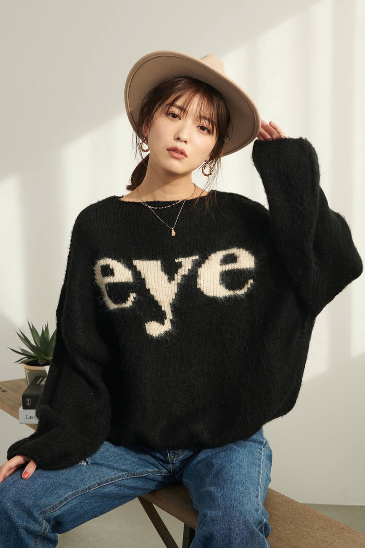 EYE Knit Sweater【BK】