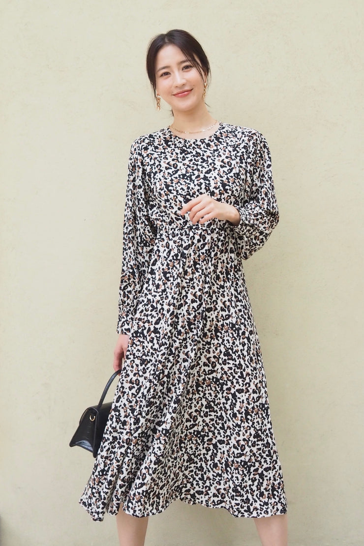 3WAY vest patterned dress【Leopard/Floral】