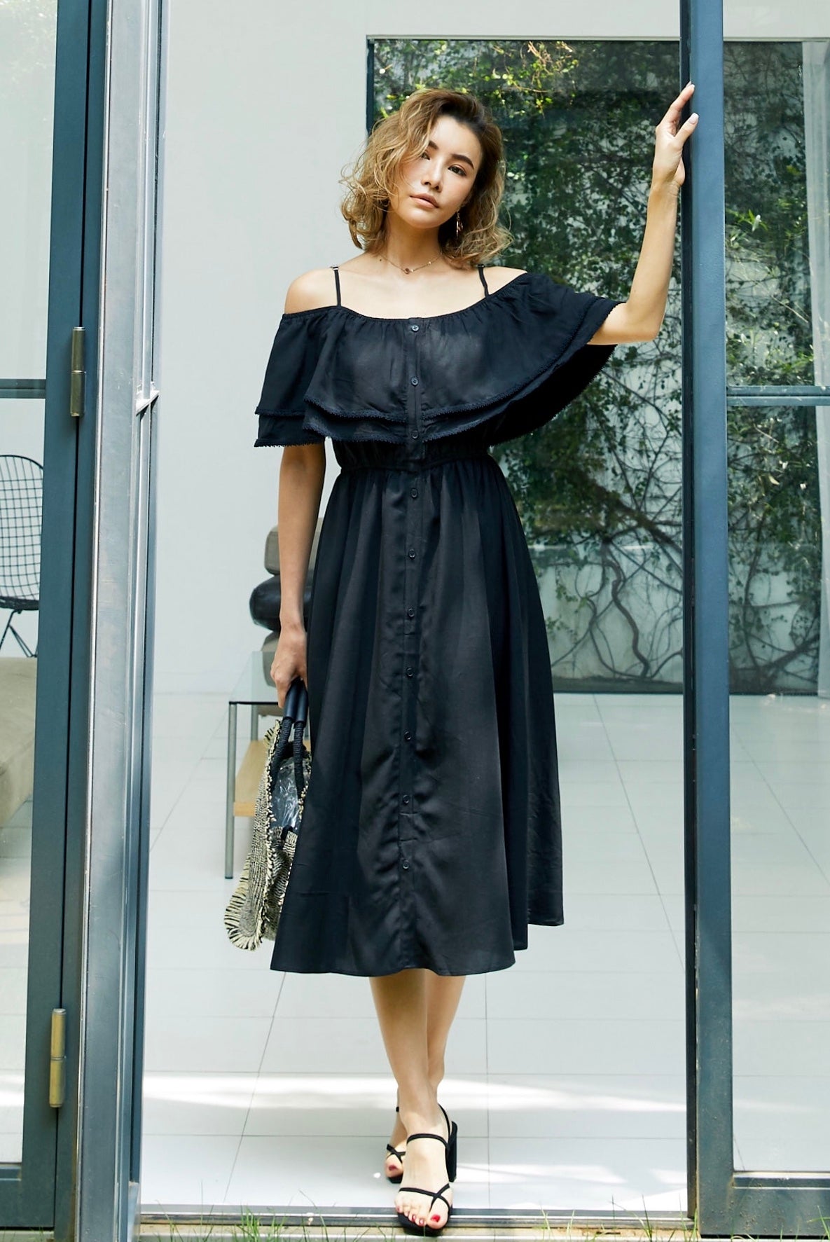 Off shoulder flare store dress